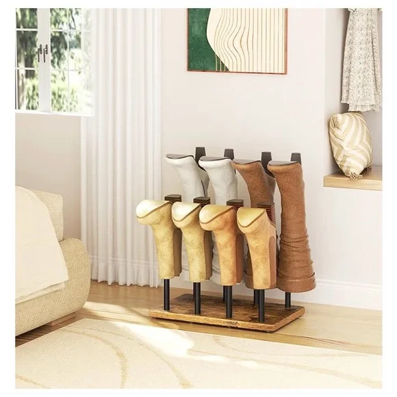 pickpiff Cedar Ball End Boot Rack 4-Pair Shoe Organizer. NEW - Picture 7 of 9